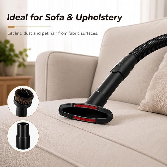 6 Pcs Vacuum Attachment Kit for Shark LA360 Navigator Lift Away ADV | 32/35mm Adapter | Universal Vacuum Cleaner Accessories | Long Crevice Tool | Horsehair Brush | Upholstery | Home Car Pet Hair