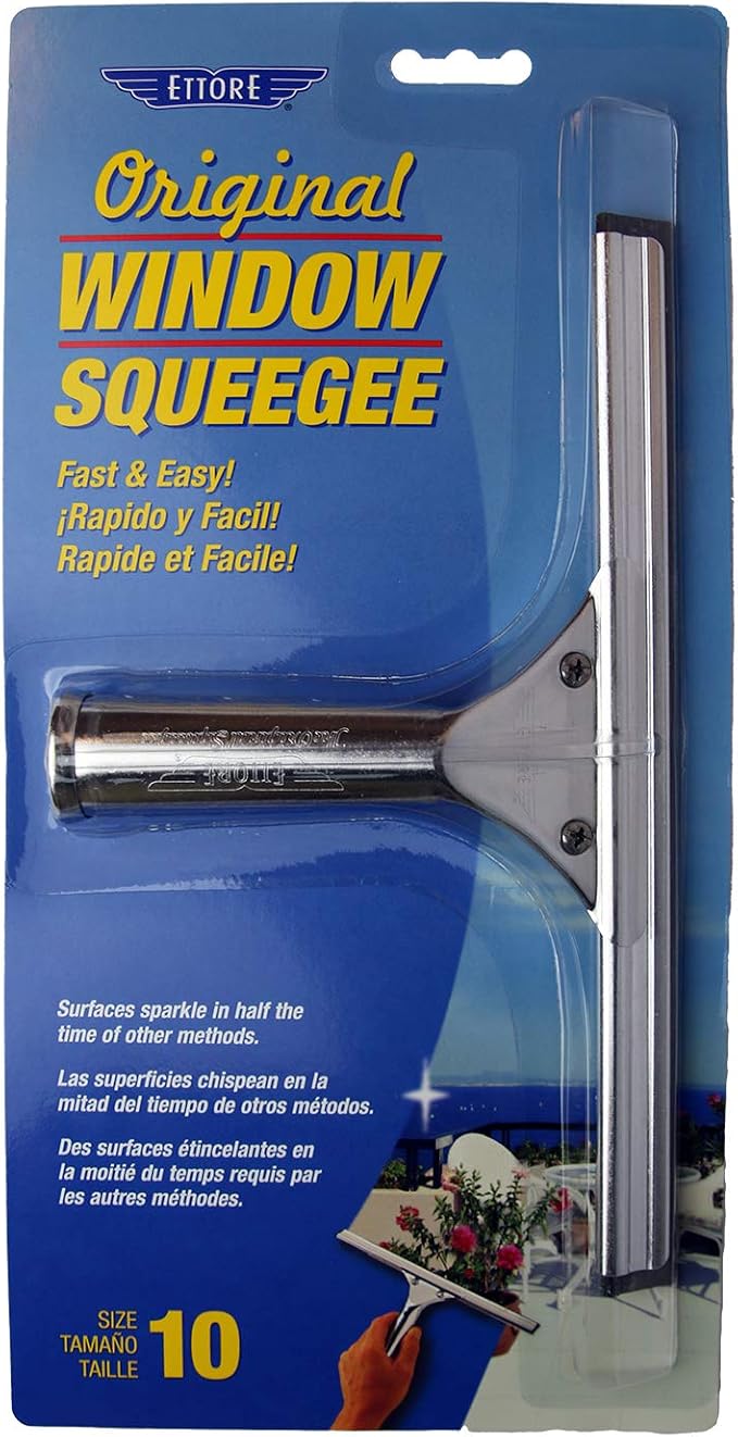 Ettore 11110 Original Window Squeegee, 10-Inch
