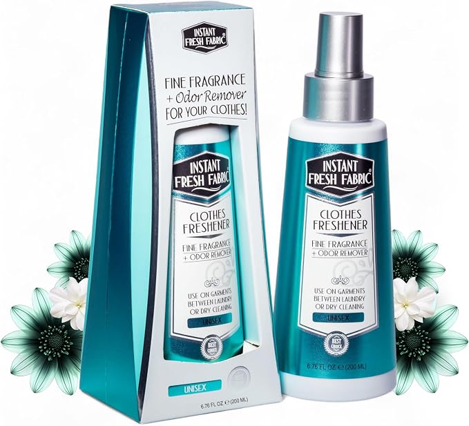 Fabric Freshener Spray & Deodorizer Odor Eliminator - Works Instantly with Noxban™ - Eco-Friendly Fabric Refresher & Odor Neutralizer - Safe for Garments, Linens, Bedding - Unisex