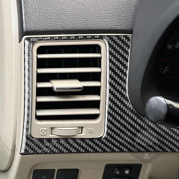 Driver Dash AC Vent Trim for Toyota Corolla 2009-2013 Accessories Black | Soft Carbon Fiber | Upgrades for Car | Only for Left-Hand Drive | Anti-Scratch | Sporty Style
