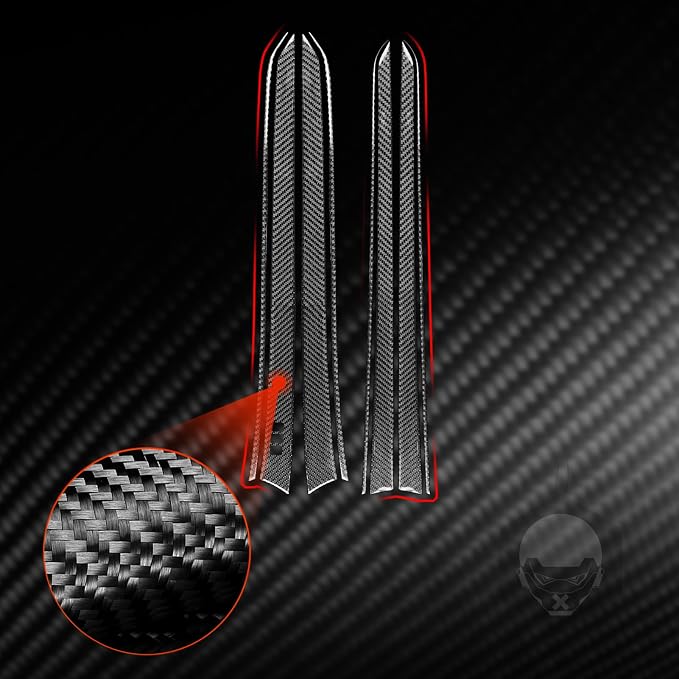 Real Carbon Fiber Trim for Infiniti Accessories | for G35 G37 G25 Q60 Q40 2007-2015 X S Door Inner Panel Interior Thick Overlay Decal - B
