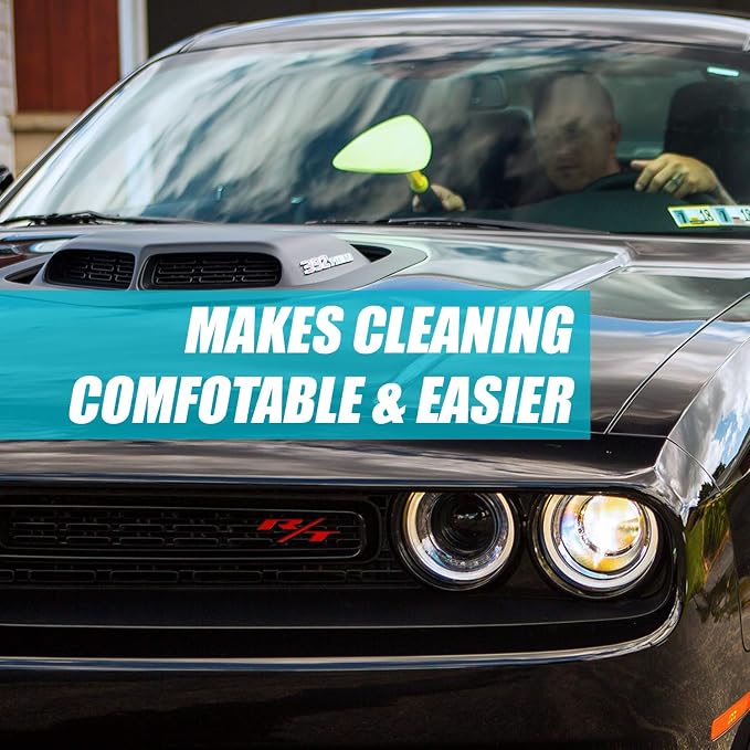 Invisible Glass 95161 Reach and Clean Tool (1-Piece) - Window Wand Glass Cleaning Tool for Windshields, Cleaner for Auto Glass, Hard-to-Reach Places
