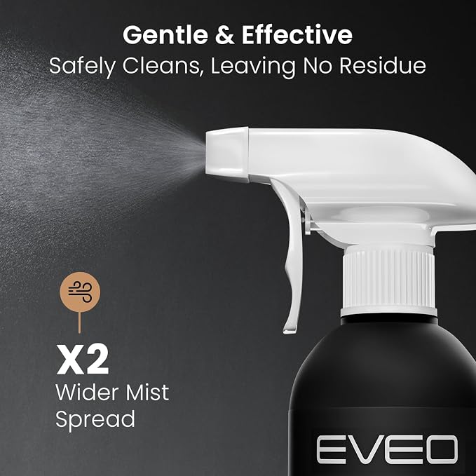 EVEO Screen Cleaner Spray - Large Screen Cleaner Bottle - TV Screen Cleaner, Computer Screen Cleaner, for Laptop, Phone, Ipad - Computer Cleaning kit Electronic Cleaner (1 Pack)