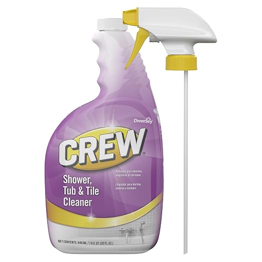 Diversey - CBD540281 Crew Shower, Tub and Tile Cleaner 32 oz./946 mL Capped Spray Bottles (Pack of 4)