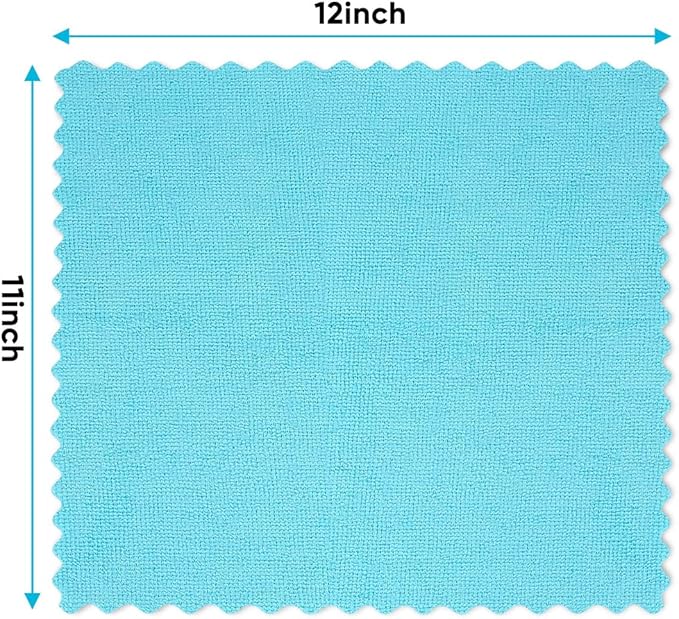 Orighty Microfiber Cleaning Cloths,50 Pack Microfiber Towels Bulk, Ultra-Soft & Absorbent Cleaning Rags, Reusable Lint Free Cloths for Car Care, House, Kitchen, 12x11 Inch