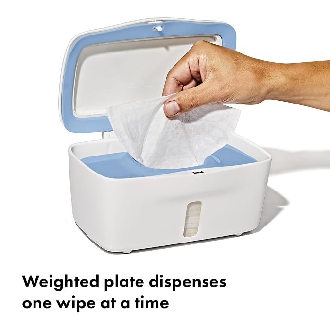 OXO Tot Perfect Pull Wipes Dispenser, Baby Wipe Holder - Dusk