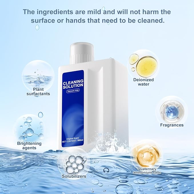 Floor Cleaning Solution Original Scent Compatible with Dreame Solution | Residue & Streak Free, Suitable for All Robot Vacuum Cleaners and Wireless Wet Dry Dual-Use Vacuum Cleaners