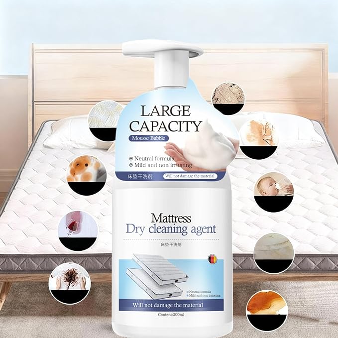 Mattress Stain Remover, 300ml Carpet Cleaner Spray, Spot Spray C-leaner, C-arpet Cleaning Sp-ray, Powerful Mattress Cleaner For Gentle On Bed Couch Carpet & Upholstery Gentle