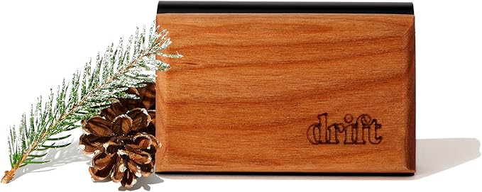 Drift Car Air Freshener - The Original Wood Air Freshener - Car Odor Eliminator - Long Lasting Scent - Auto Accessories - Metal Clip - Essential Oils - Frosted Spruce Scent Starter Kit