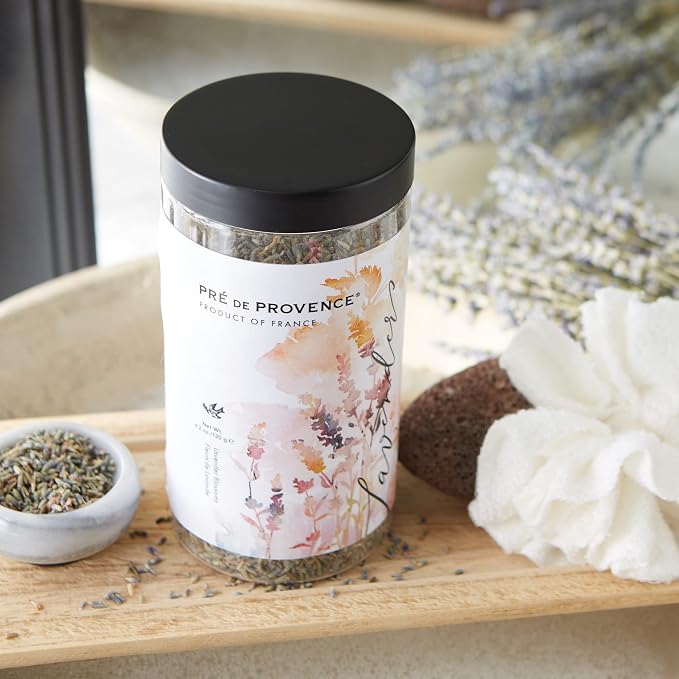 Pre de Provence Provincial Lavender Collection Soft Calming Scent for Your Home, Dried Blossoms, 4.2 oz