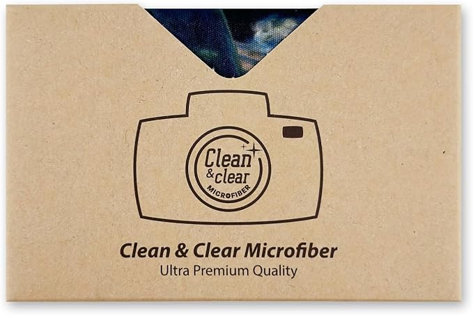 Large Microfiber Cleaning Cloths [5 Pack] – Classic Art “Dance at Le Moulin de la Galette” Design, Premium Lens Cleaning Cloth for Cameras, Glasses, Screens & Electronics