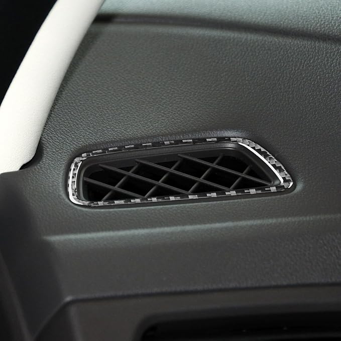 Real Carbon Fiber Trim for Honda CRV Accessories | for CR-V 2012 2013 2014 2015 2016 Defogger Air Outlet Vent Panel Sticker Interior Thick Overlay Decal