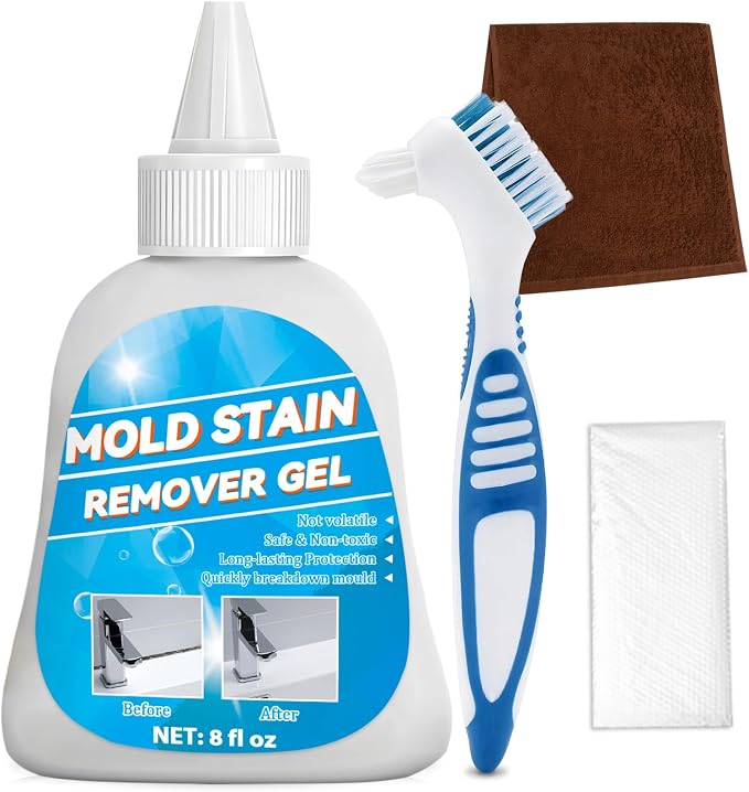 Stain Remover Gel, Heavy Duty Washing Machine Cleaner, Effective Stain Cleaner, All-Purpose Cleaning Gel for Shower, Toilet, Bathroom, Washer, Kitchen Sink (8 Fl Oz)