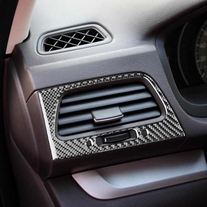 Real Carbon Fiber Trim for Honda CRV Accessories | for CR-V 2012 2013 2014 2015 2016 Dashboard Side Air Outlet Vent Cover Sticker Interior Thick Overlay Decal