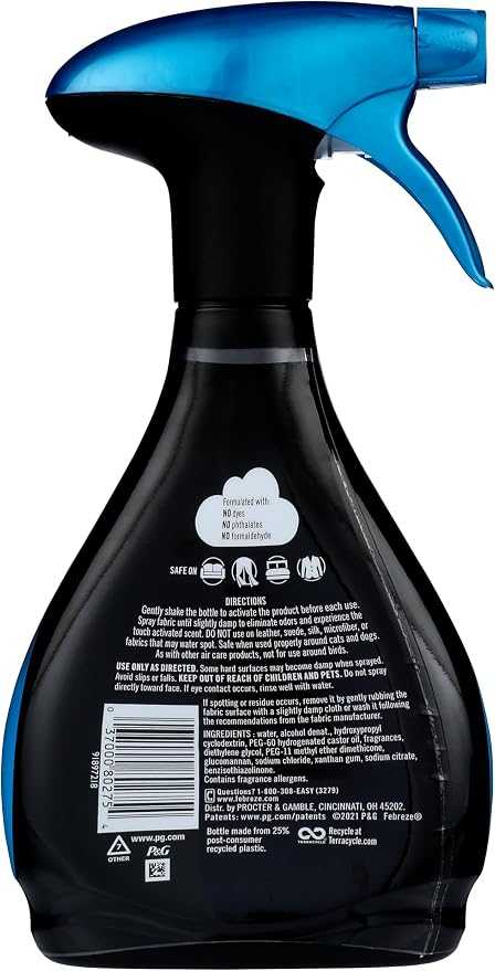Febreze Unstopables Touch Fabric Spray and Odor Eliminator, Breeze, 16.9 oz