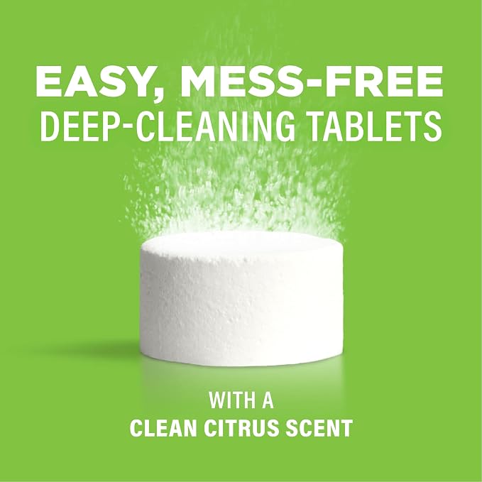 Affresh Garbage Disposal Cleaner, Helps Power Away Odor Causing Bacteria, Debris & Grime in Grind Chamber, Impeller & Drain Pipe, 12 Tablets, 1 Year Supply