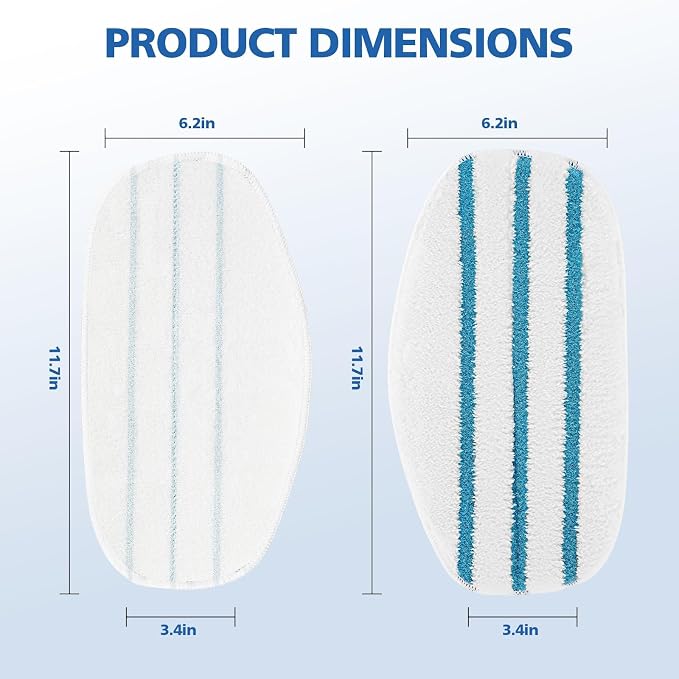 LINNIW 8 Pack Replacement Steam Mop Pads Compatible for PurSteam ThermaPro 10-in-1