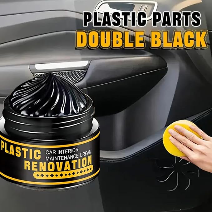 Trim Restorer Glaze Cleaner Detailing Supplies | Renewal Agent for Auto Exterior Interior Truck Dashboard Window Strip Door Handle Tire