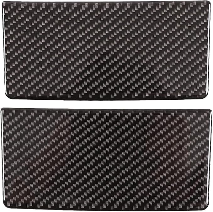 Car Sun Visor Panel Trim Cover Sticker for Honda Pilot 2016-2022/ Ridgeline 2017-2023/ Passport 2019-2023, Car Visor Makeup Mirror Panel Trim Cover, Carbon Fiber (Exterior Threshold_Black)