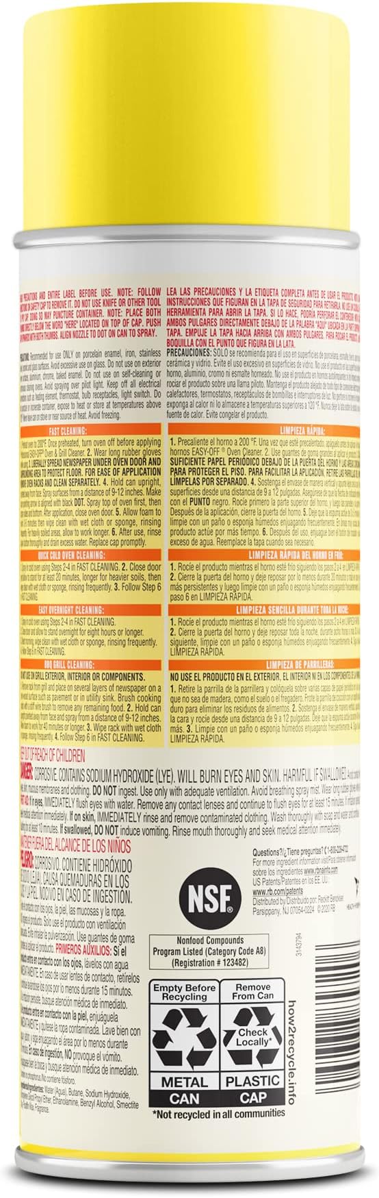 Easy Off Professional Oven & Grill Cleaner Can