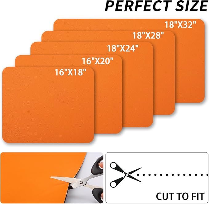 HotLive Dish Drying Mat for Kitchen Counter, Heat Resistant Drainer Mats with Non-slip Rubber Backed, Hide Stain Kitchen Super Absorbent Draining Mat, Easy to Clean Dish Rack Pad, Orange 18"x32"