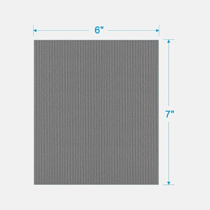 HOMEXCEL Swedish Dishcloths for Kitchen 10 Pack, Sponge Dish Cloth for Counters & Washing Dishes, Reusable and Absorbent Paper Towels, Grey