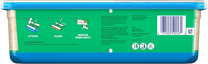 Swiffer Heavy Duty Mop Wet Multi-Surface Cloth Refills for Floor Mopping and Cleaning, Hardwood Floor Cleaner, 20 Count (Pack of 6)