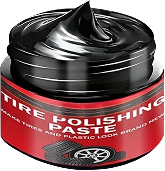 Tire Polishing Paste Rapid – Acting Deep Nourishing, Auto Black Trim Restorer, Wheels Seats Door Seals Bumpers | Wheels Seats Door Seals Bumpers Cars Trucks Sedans RVs SUV Motorcycles