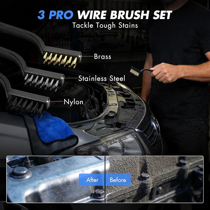 28PCS Car Detailing Kit Interior Cleaner, Car Interior Cleaning Kit with Cordless Handheld Vacuum, 2-in-1 Mop, Interior Car Detailing Brushes, Windshield Cleaner, Car Accessories Gift for Men Women