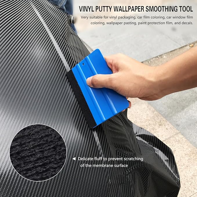 Mandark 18PCS Car Window Tint Tool Kit with Squeegees and Knife | Plastic rubber and metal build, works on flat surfaces and curves, supports film smoothing and trimming, auto repair tools