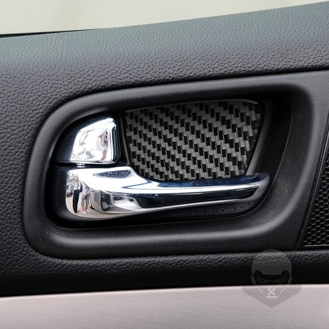 Real Carbon Fiber Trim for Infiniti Accessories | for G35 G37 G25 Q60 Q40 2007-2015 S X Sedan Inner Door Pull Bowl Cup Cover Interior Thick Overlay Decal