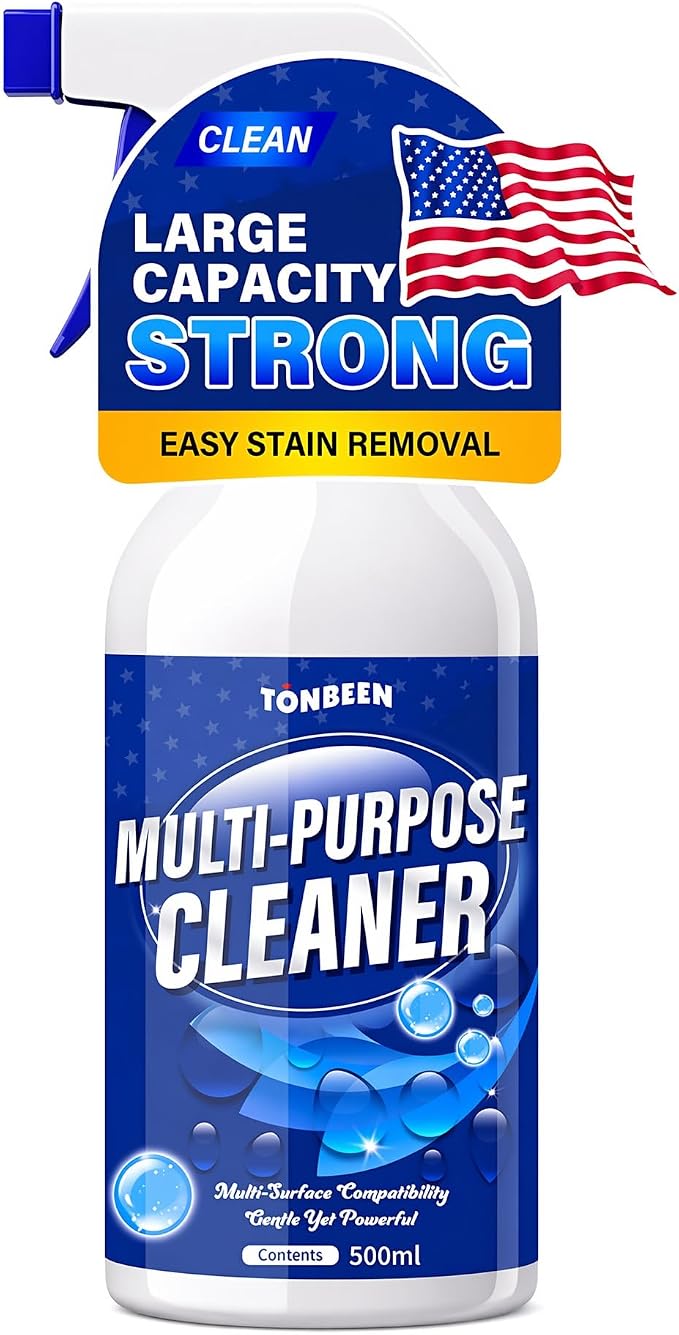 Bed Sheet & Mattress Stain Remover Spray – Removes Urine, Blood & Bodily Fluid Stains from Linens, Upholstery, Fabric & Carpet – Spot Cleaner with Brush for Light Stains, Pillow & Couch, 500ml