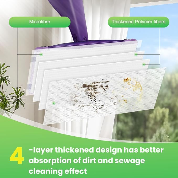 84 Pack for Swiffer Wet Jet Pads Compatible with Swiffer Wet Jet Mop, for Swiffer Wet Pads Refill, for Floor Cleaning, Unscented