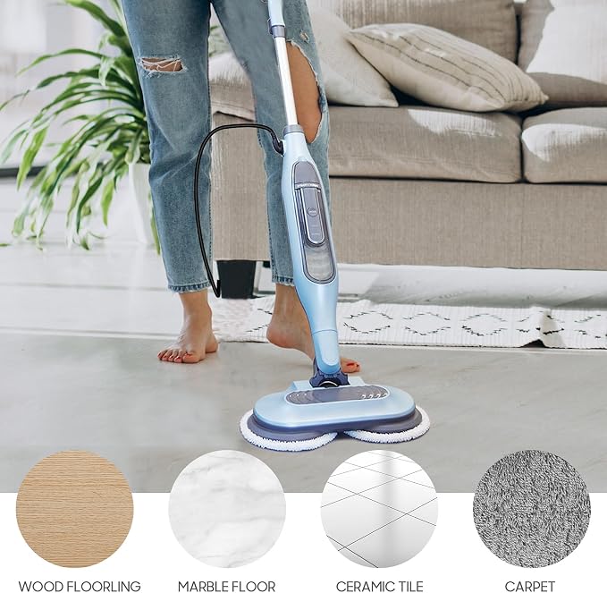 AIR U+ 8 Pack Multifunctional Steam Mop Pads for Shark Steam & Scrub Mop | Washable Steam Mop Pads for Various Floor Type, for Shark S8201 S8001 S7001 S7201 S7000AMZ S7000 S7005 S7020 S7001C Steam Mop