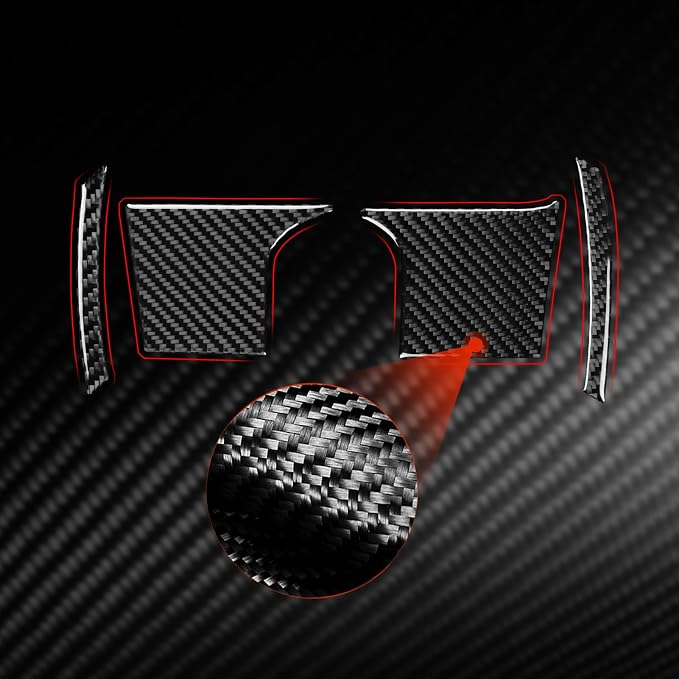 Fit for Cadillac Escalade ESV 2007-2014 / EXT Hybrid 2009-2013 | Real Carbon Fiber | Speedometer Surround Trim Accent Cover | Stickers | Thick Overlay | Anti-scratch