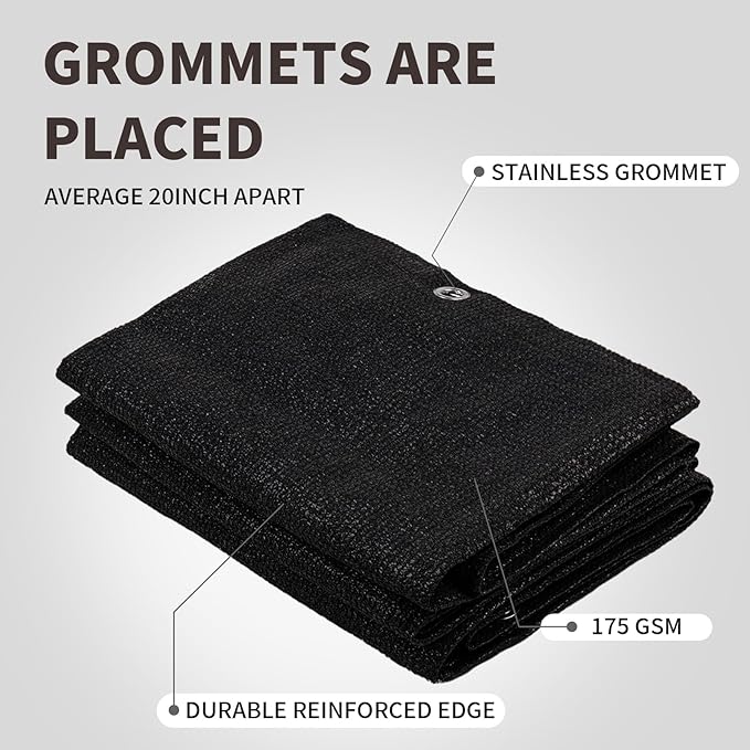 LOVE STORY Custom Size 3.3' x 23' Balcony Privacy Screen Cover, Black | HDPE Fabric, 95% UV Block, Fence Screen for Patio, Railing Cover for Apartment, Privacy Protective, Custom Size Available