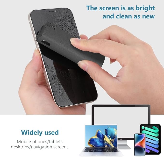 4PCS Screen Cleaner Touchscreen Mist Spray, Portable Reusable Fingerprint-Proof Spray Bottle for Phone/Laptop/Tablet/Monitor/Car Screen