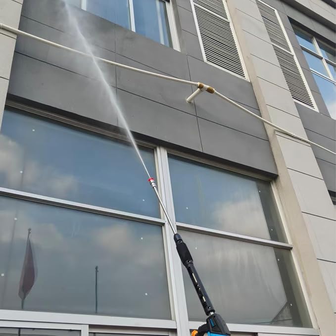 Adjustable High Power Pressure Washer Gun with Swivel,with 2 Extension Wand 5 Nozzle10 O-Rings Thread Adapter 5000 PSI For Pressure Washer