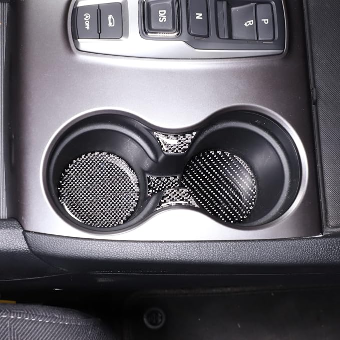 Gear Shift Panel Cup Holder Coaster for Honda Pilot 2016-2022/ Ridgeline 2017-2023/ Passport 2019-2023, Central Control Anti-Slip Cup Holder Insert Coaster Mat (Center Cup Holder Slot Mat)