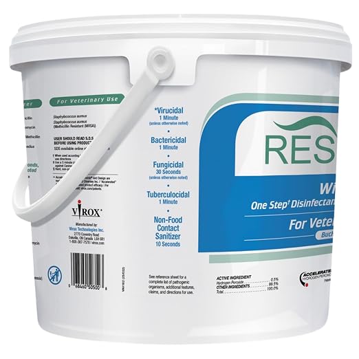 REScue One-Step Disinfectant Cleaner & Deodorizer Wipes for Vet Use – Cleaner for Kennels, Litter Boxes, Vet Offices, Pet Grooming Surfaces – Extra Large, 160-Count Wipes Bucket (1 Pack)