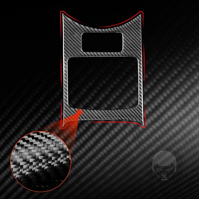 Real Carbon Fiber Trim for Infiniti Accessories | for G35 G37 X 2007 2008 2009 2010 Sedan Coupe Convertible Center Console Cup Holder Interior Thick Overlay Decal
