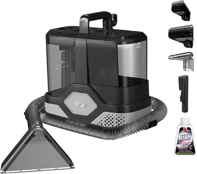 Rosewill Multi-Purpose Portable Carpet and Upholstery Cleaner, Powerful Suction 18 KPa Spot Cleaner, 600W Motor, Car and Auto Detailer, Stain/Spot Remover; Versatile Use: Carpet, Sofa, Pet Hair