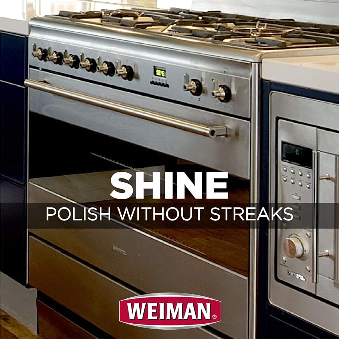 Weiman Stainless Steel Cleaner & Polish, 12 Fl Oz (Pack of 6)
