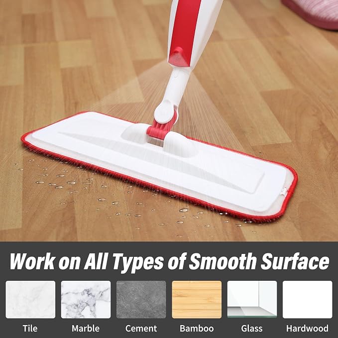 16.5" Microfiber Mop Pads Refills, 3 Pack Reusable Replacement Heads | reusable wet mop refills, machine washable for 14-16 inch spray mops, hardwood floors, dust cleaning & scrubbing