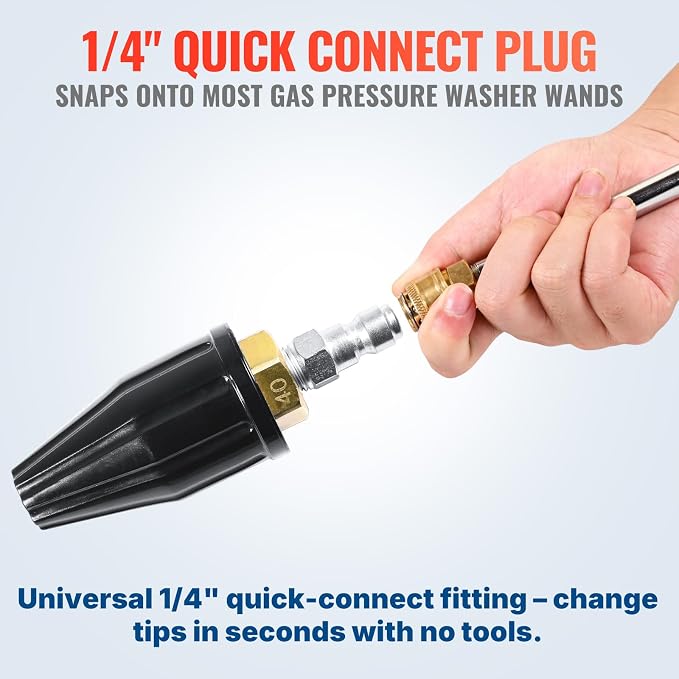 YAMATIC Turbo Nozzle Pressure Washer, Rated 3600 PSI Max. 4000 PSI 4.0 GPM | 1/4" Quick Connector, 360° Rotating Tips, Replacement for Simpson, Troy Bilt, Ryobi, MTM, Honda, Greeworks