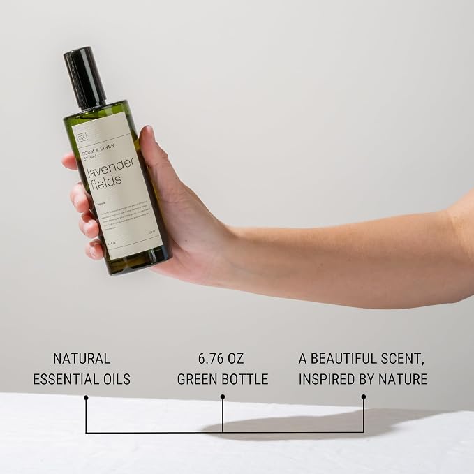 Craft & Kin Premium Lavender Room Spray – Long-Lasting Air Freshener for Home – Natural Essential Oil Linen & Pillow Spray – Odor Eliminator Aroma Mist for Bedroom & Washroom – 6.76 oz