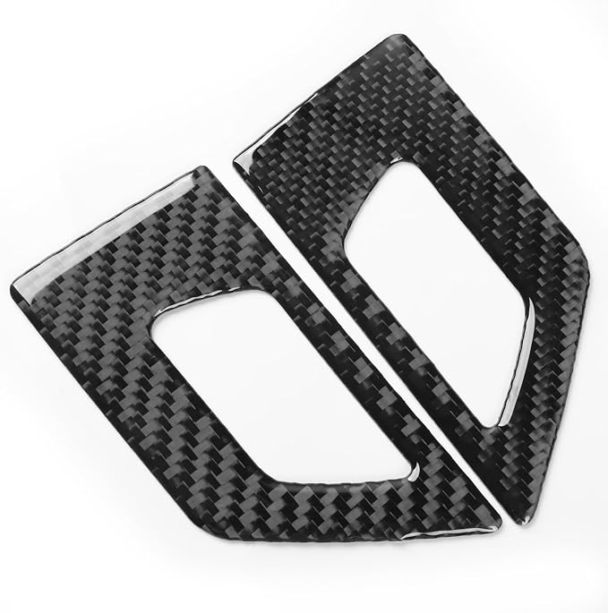 Fit for Audi A3 8Y S3 2021-2025 Real Carbon Fiber Door Lock Stickers | Trim Door Lock Button Cover | Accessories | Anti-scratch
