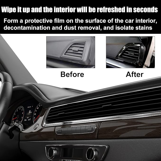 Crystal Coating for Car Plastic Parts, Black Plastic Restorer for Cars, Restaurador De PláSticos Para Auto (3 PCS)