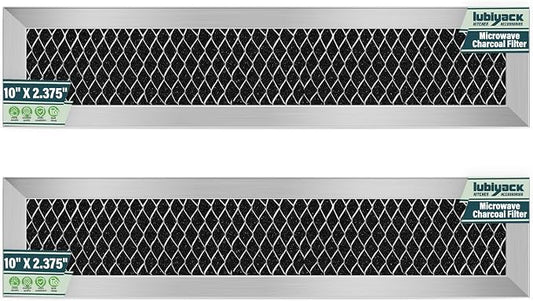 4Pcs JX81L WB02X11550 Microwave Charcoal Filter Replacement, Microwave Filter Replacement for GE 10" x 2.375" Air Carbon Filter
