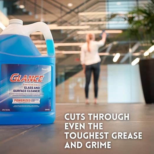 Diversey Glance Powerized Glass And Surface Cleaner, Liquid, 1 Gal